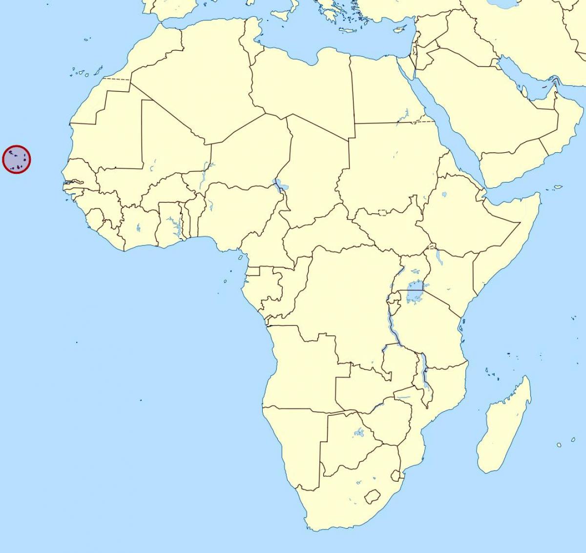 map of Cape Verde map location