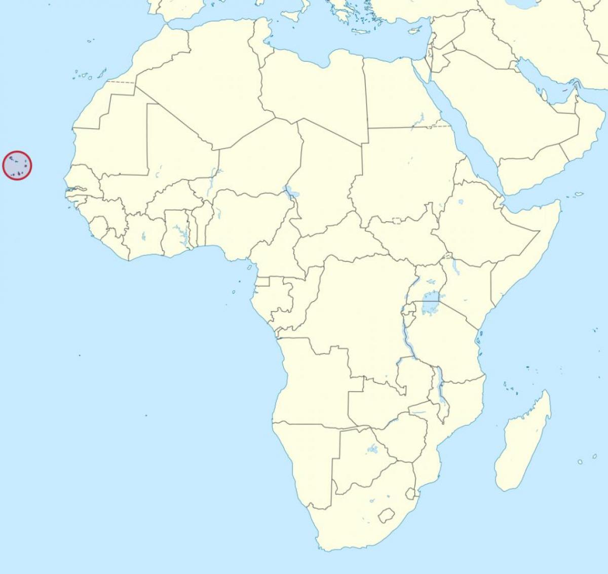 Cabo Verde africa map