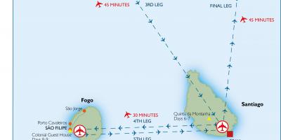 Map of Cape Verde airports